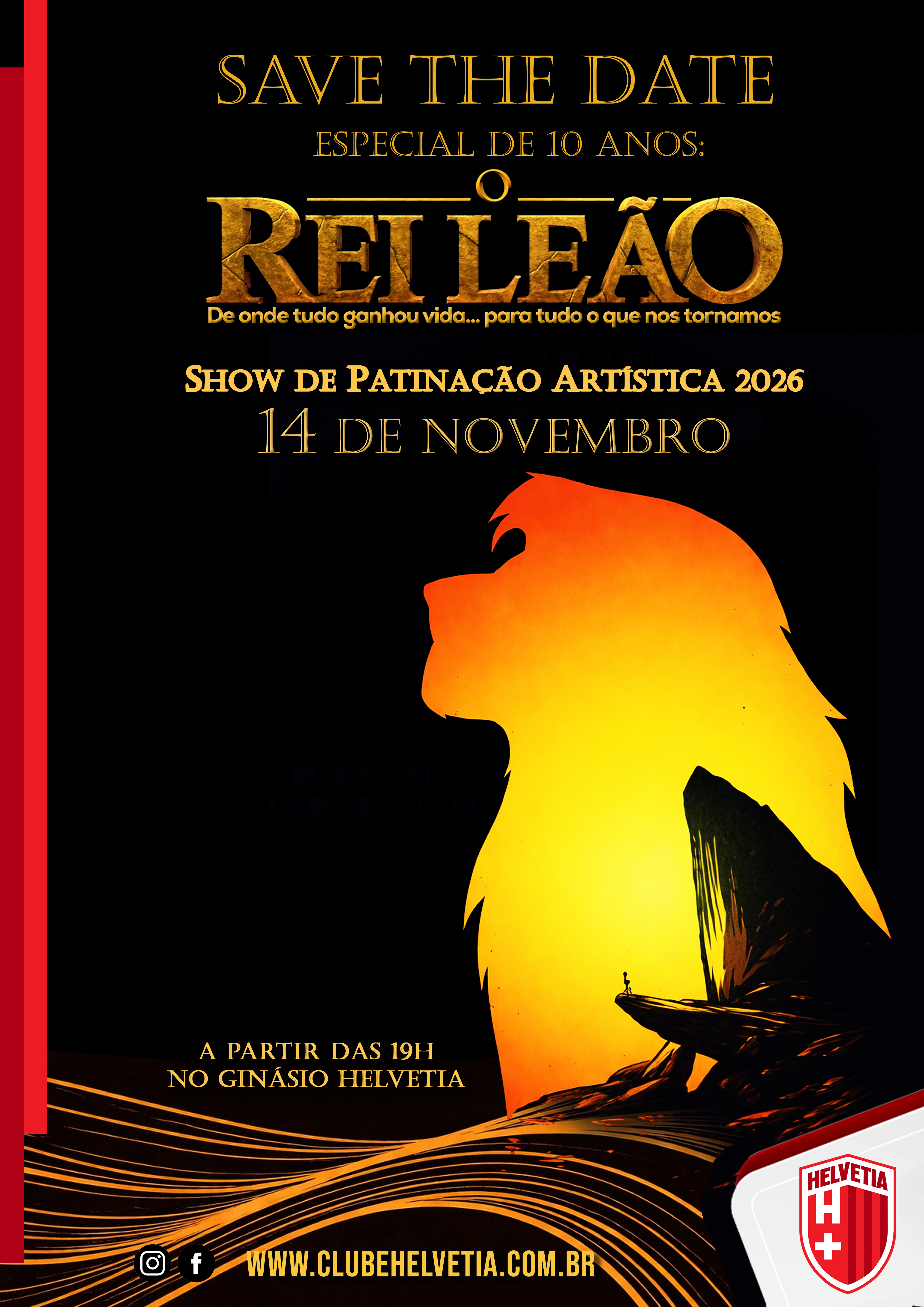 SAVE THE DATE SHOW DE PATINAÇÃO ARTÍSTICA 2026
